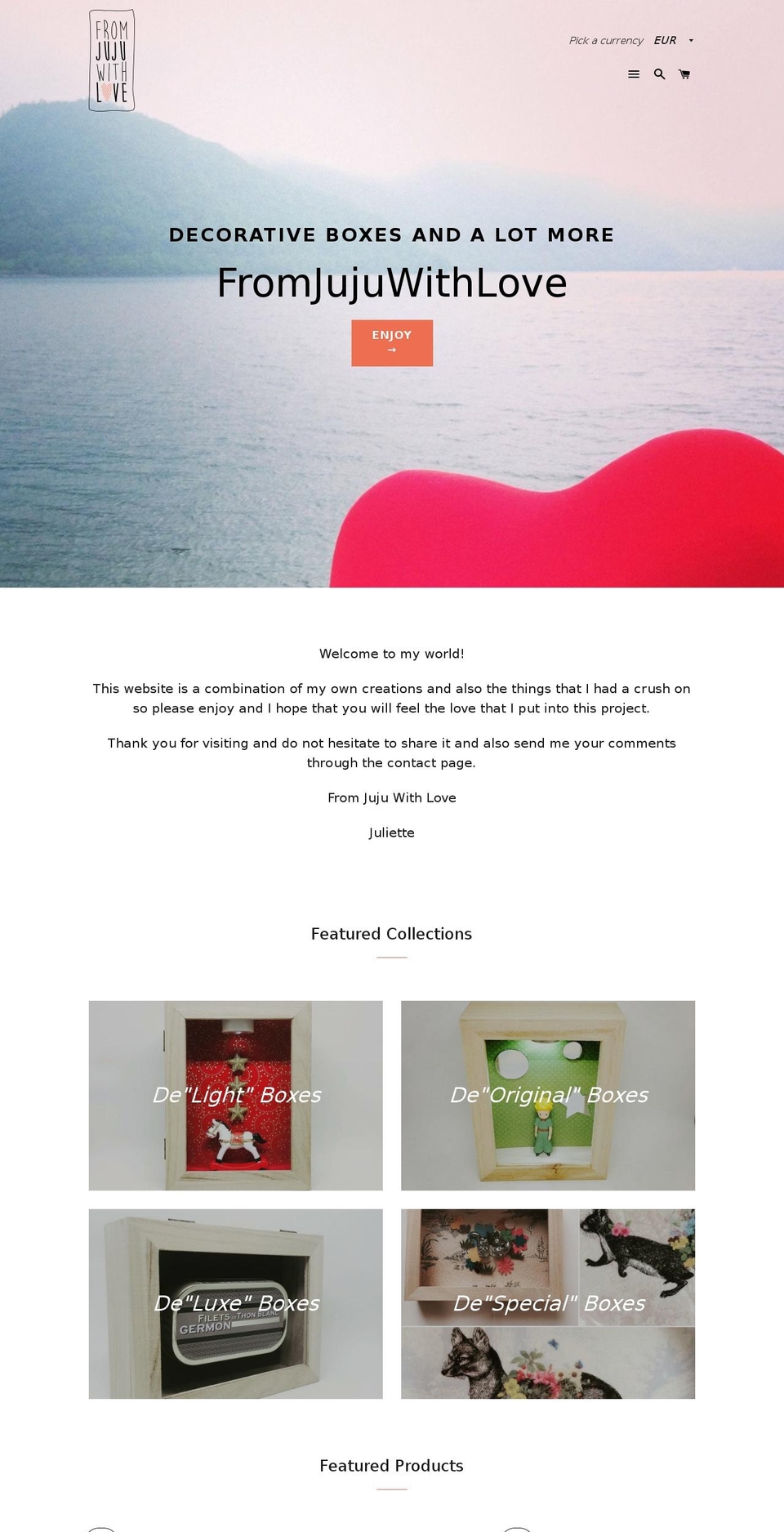 fromjujuwithlove.com — Shopify storefront screenshot