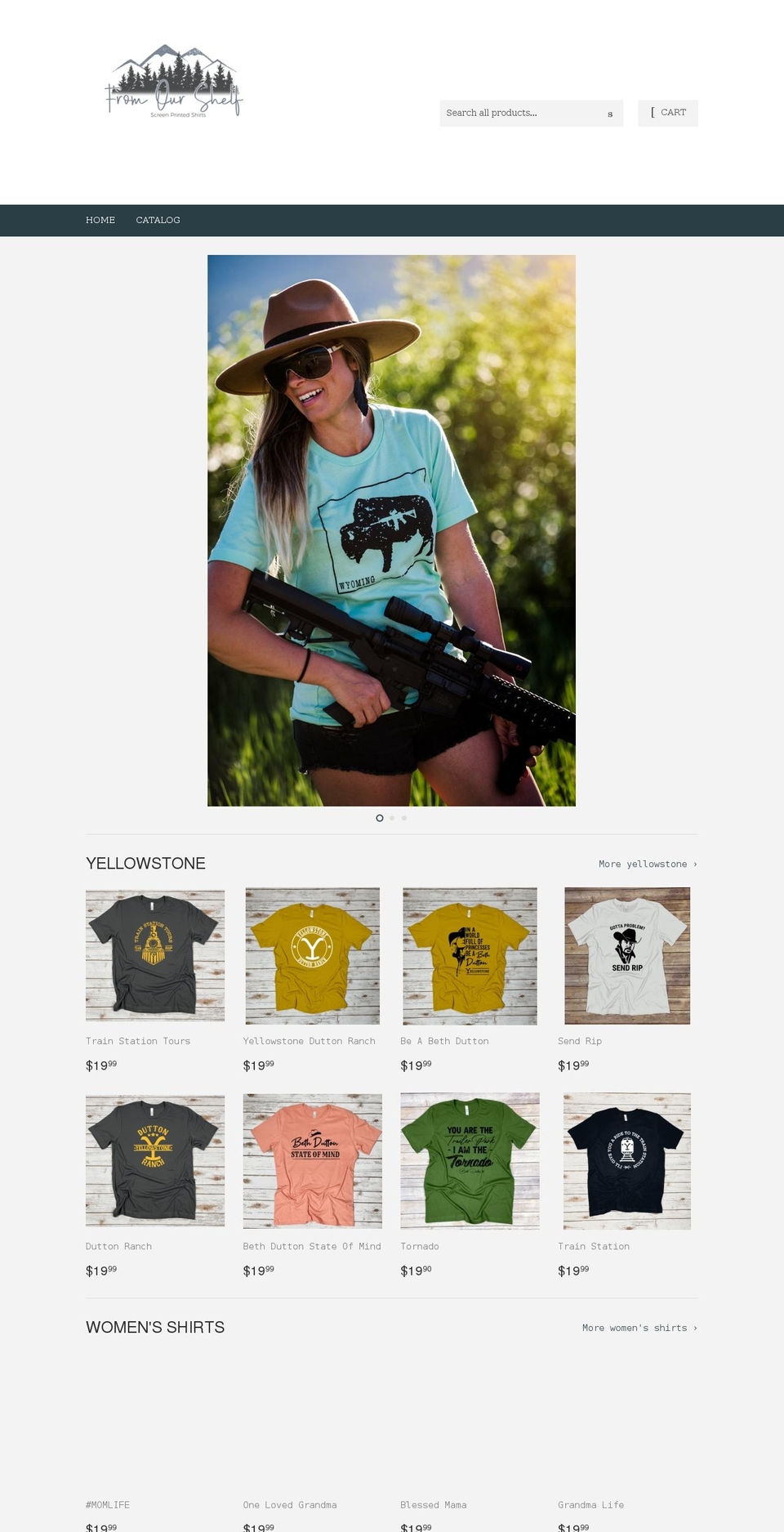 fromourshelf.com shopify website screenshot