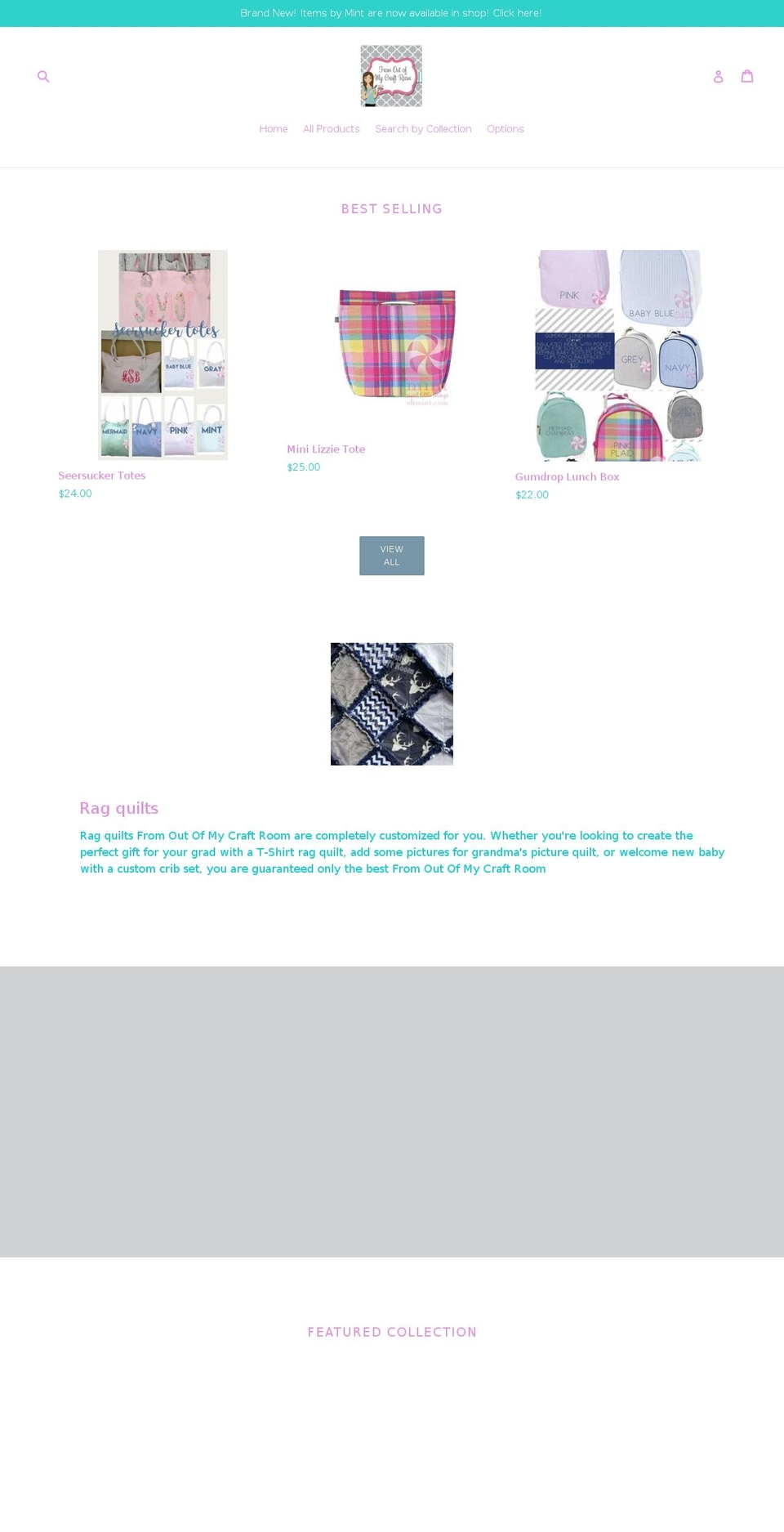 fromoutofmycraftroom.com — Shopify storefront screenshot