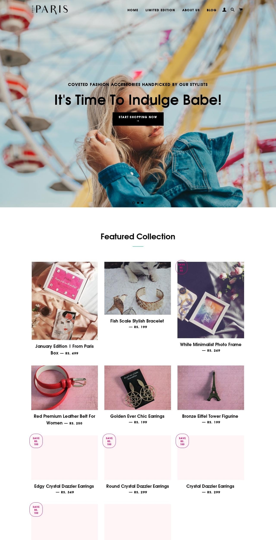 fromparisbox.com shopify website screenshot