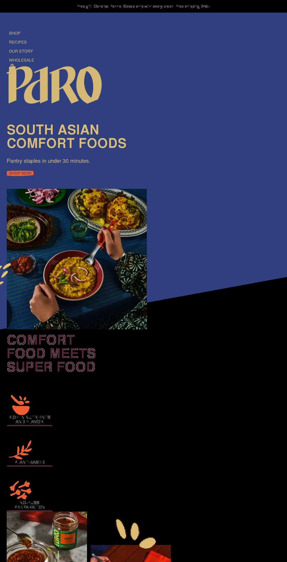 fromparo.com shopify website screenshot