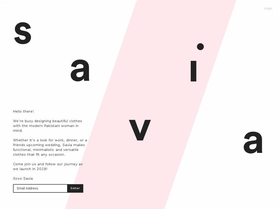 fromsavia.com — Shopify storefront screenshot