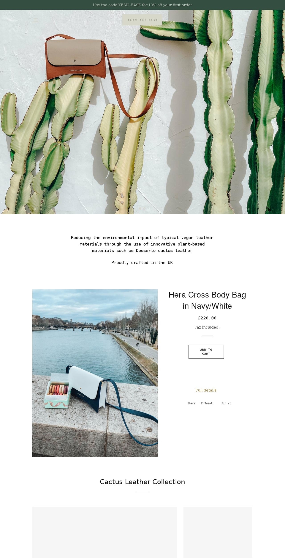 fromthecore.co.uk shopify website screenshot