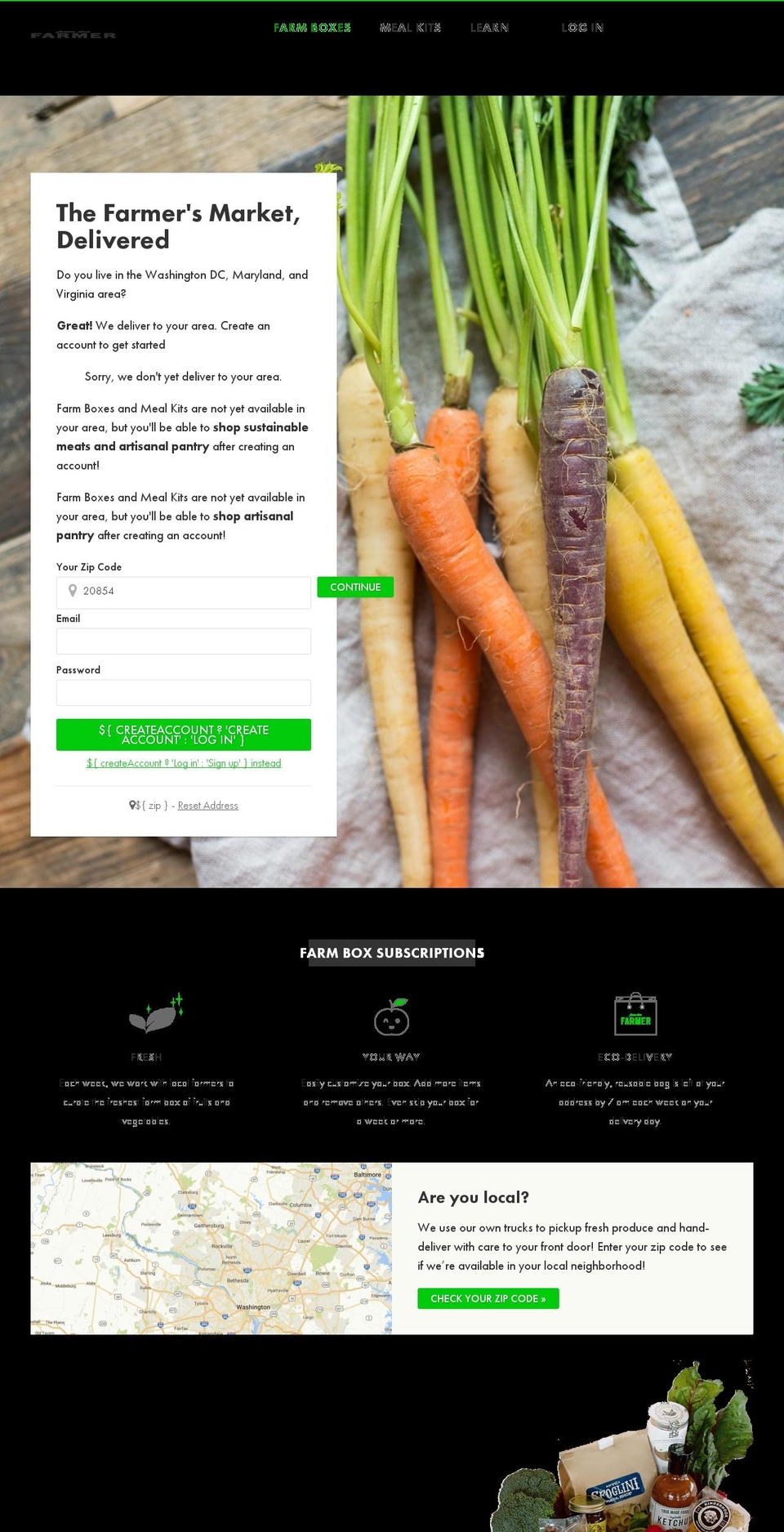 fromthefarmer.net shopify website screenshot