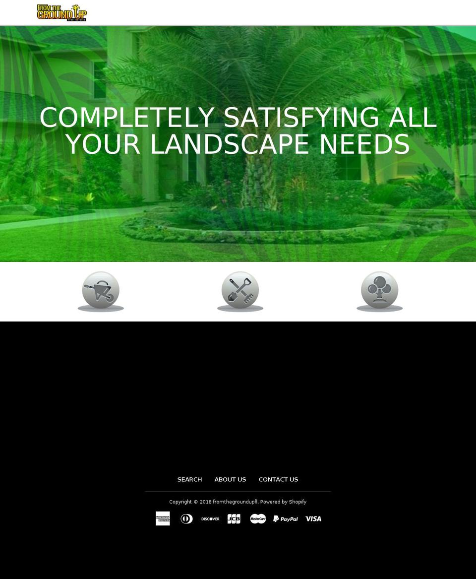 fromthegroundupfl.com — Shopify storefront screenshot
