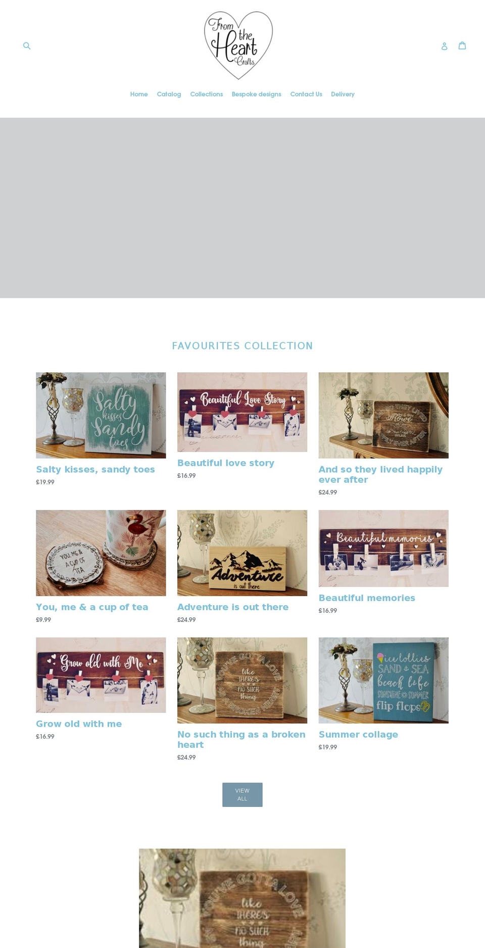 fromtheheartcrafts.com — Shopify storefront screenshot