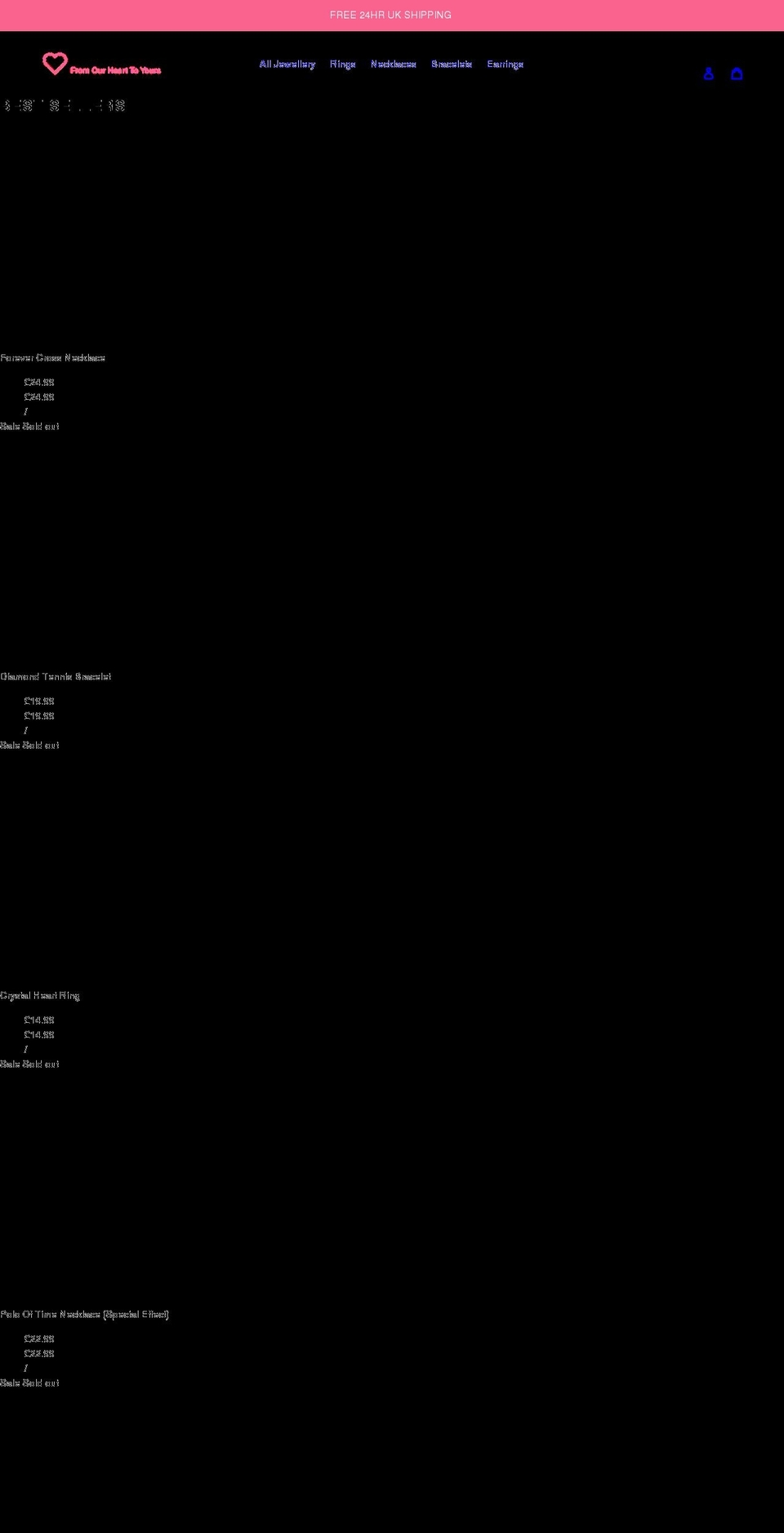 fromtheheartx.com shopify website screenshot