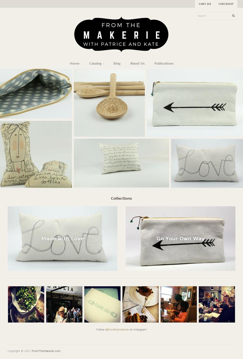fromthemakerie.com shopify website screenshot