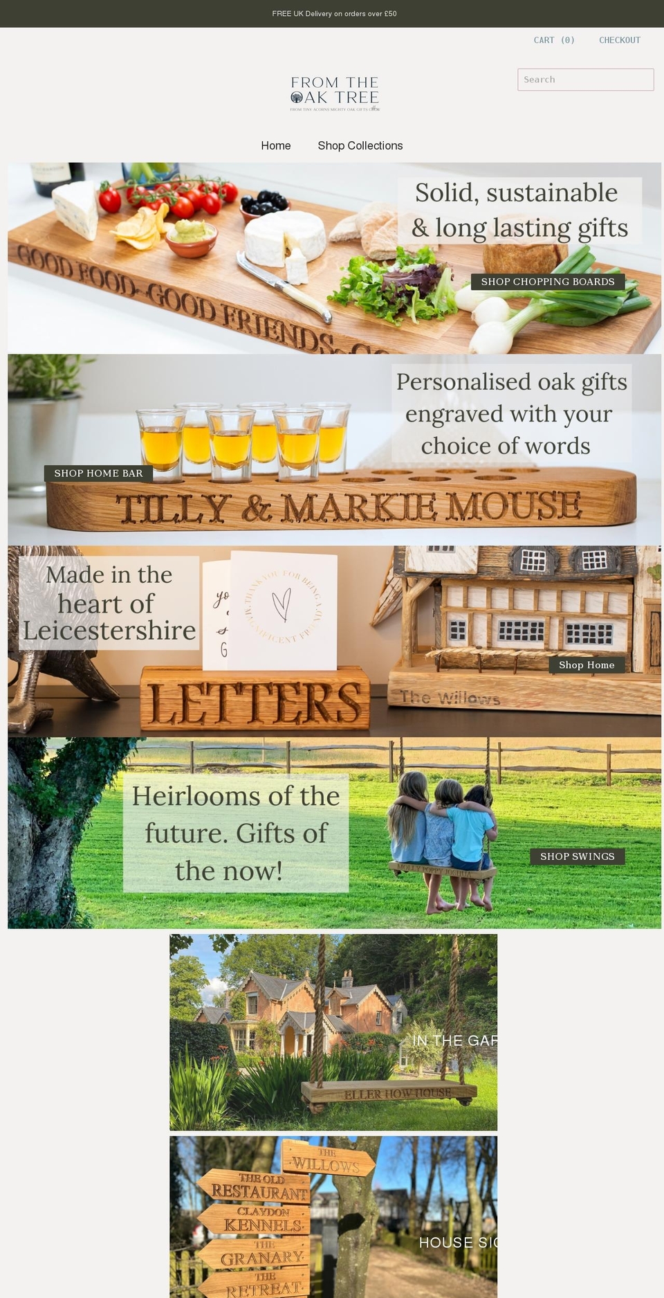 fromtheoaktree.co.uk shopify website screenshot