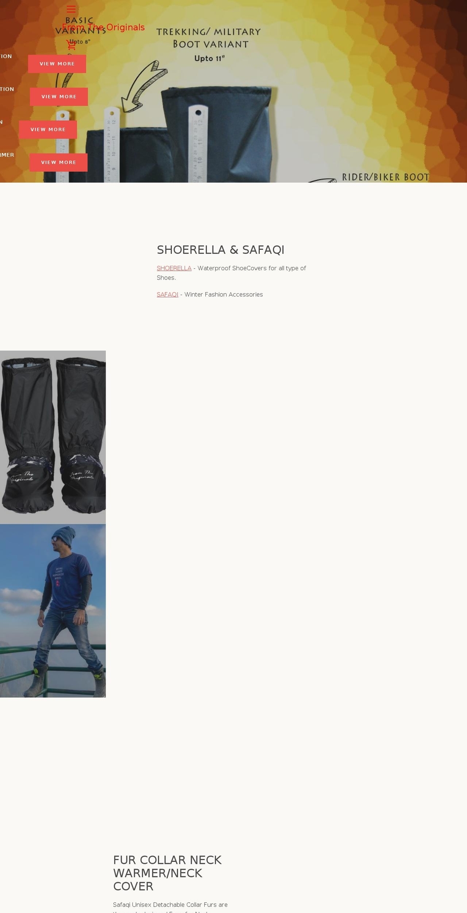 fromtheoriginals.com — Shopify storefront screenshot