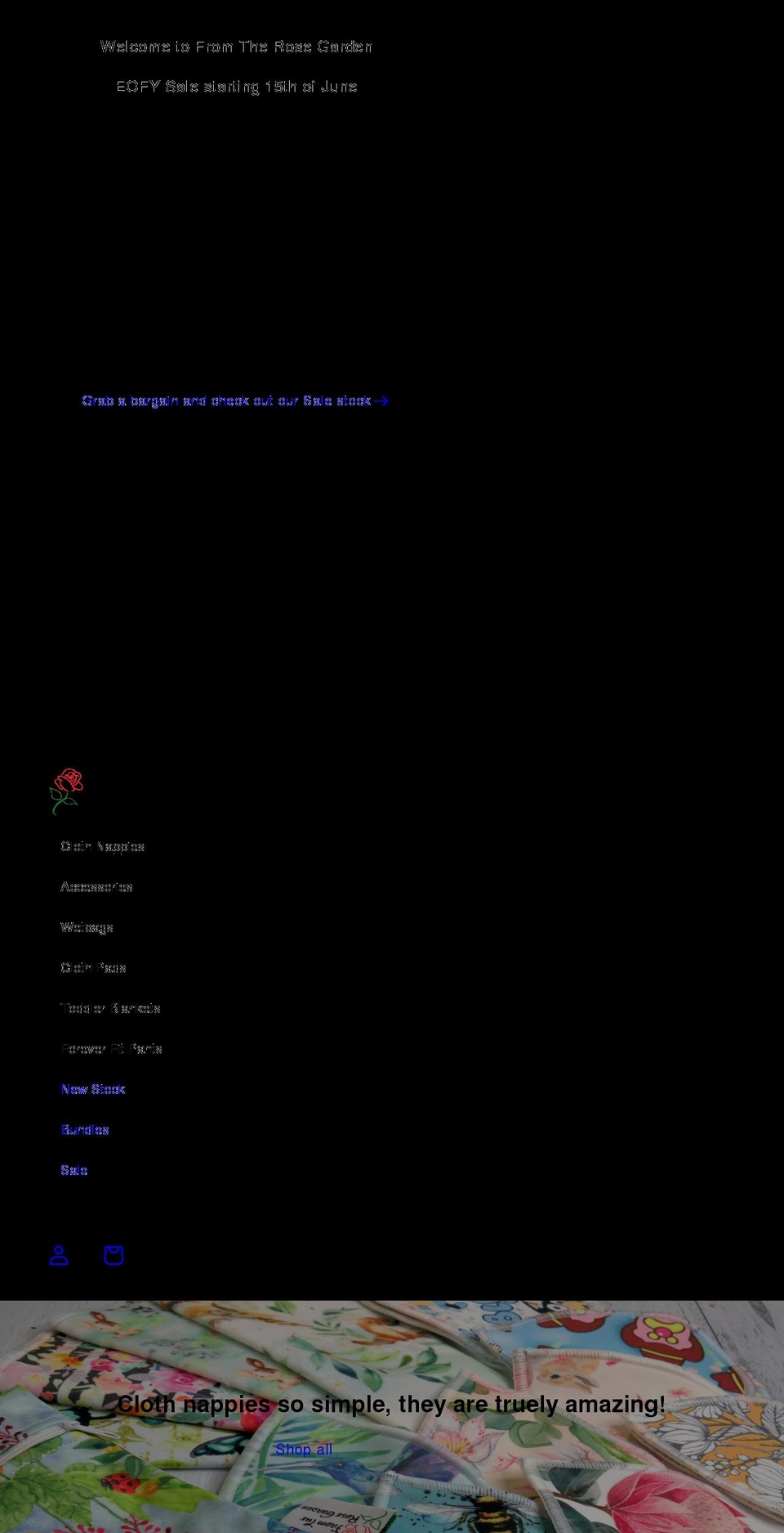 fromtherosegarden.com.au shopify website screenshot