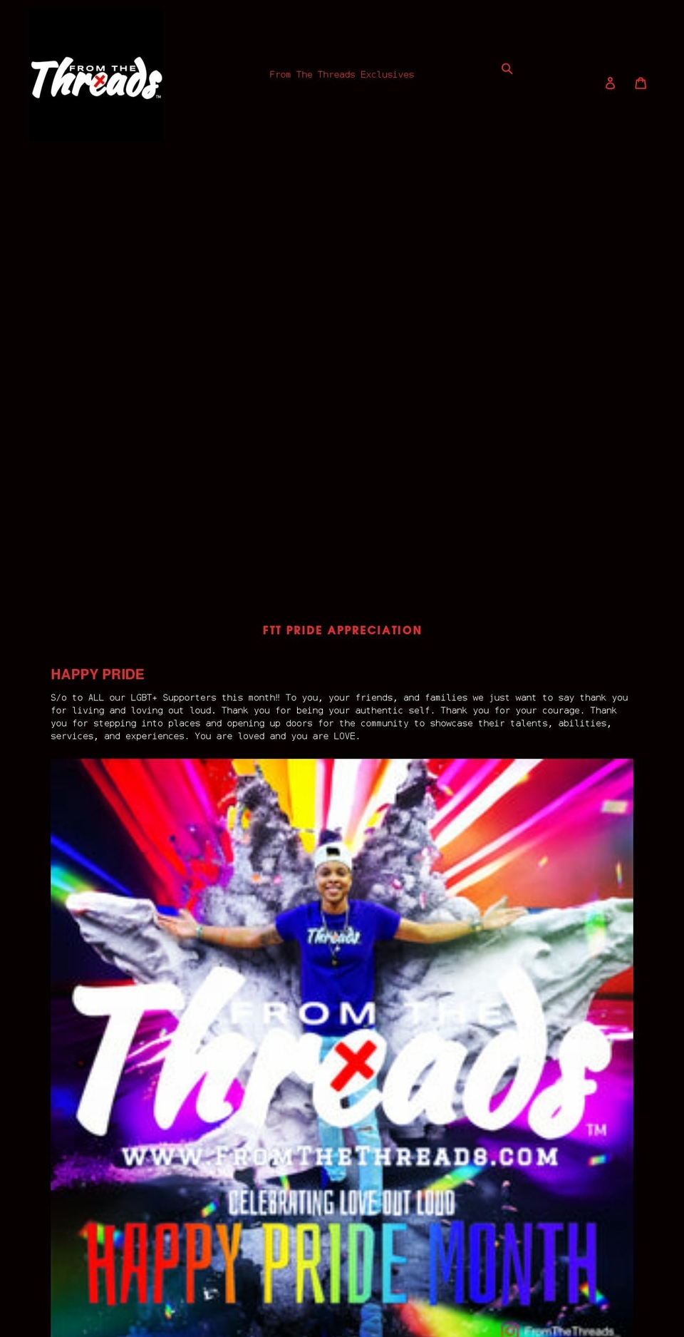 fromthethreads.com shopify website screenshot