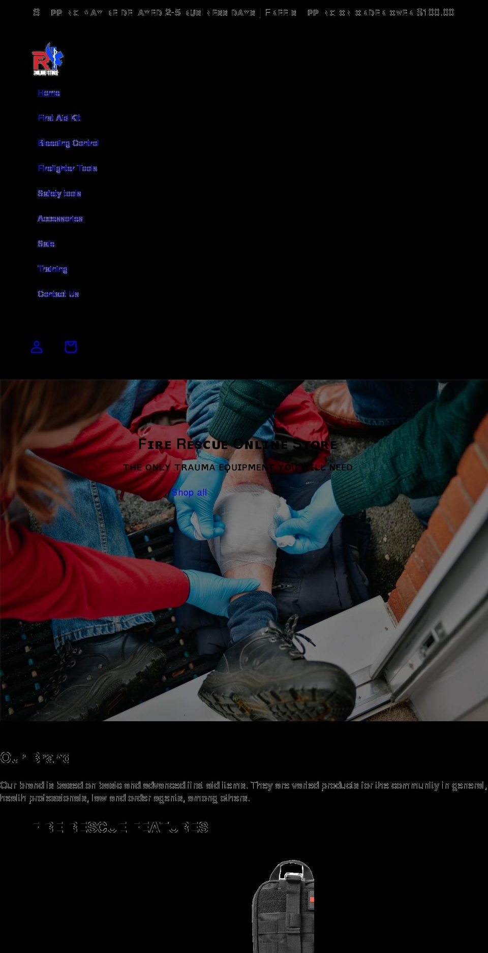 fronlinestore.com shopify website screenshot