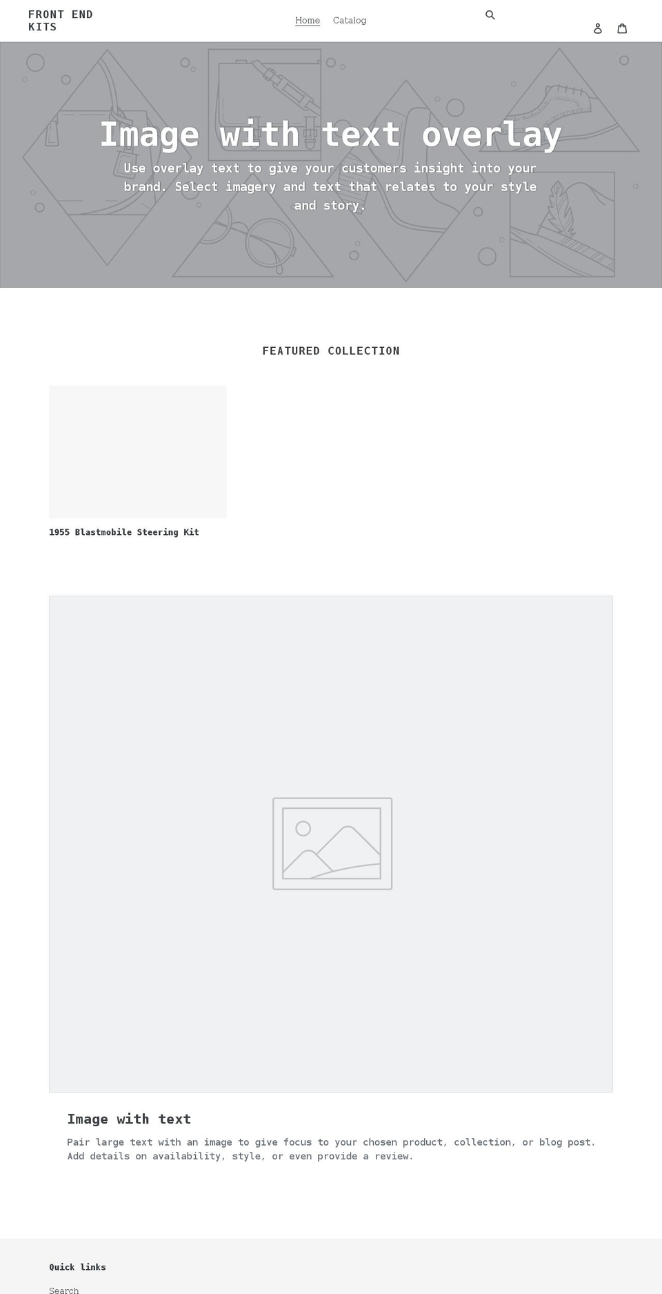 frontendkits.com shopify website screenshot