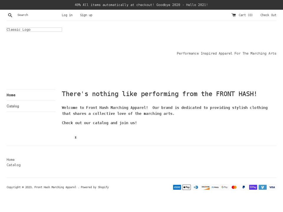 fronthash.com shopify website screenshot
