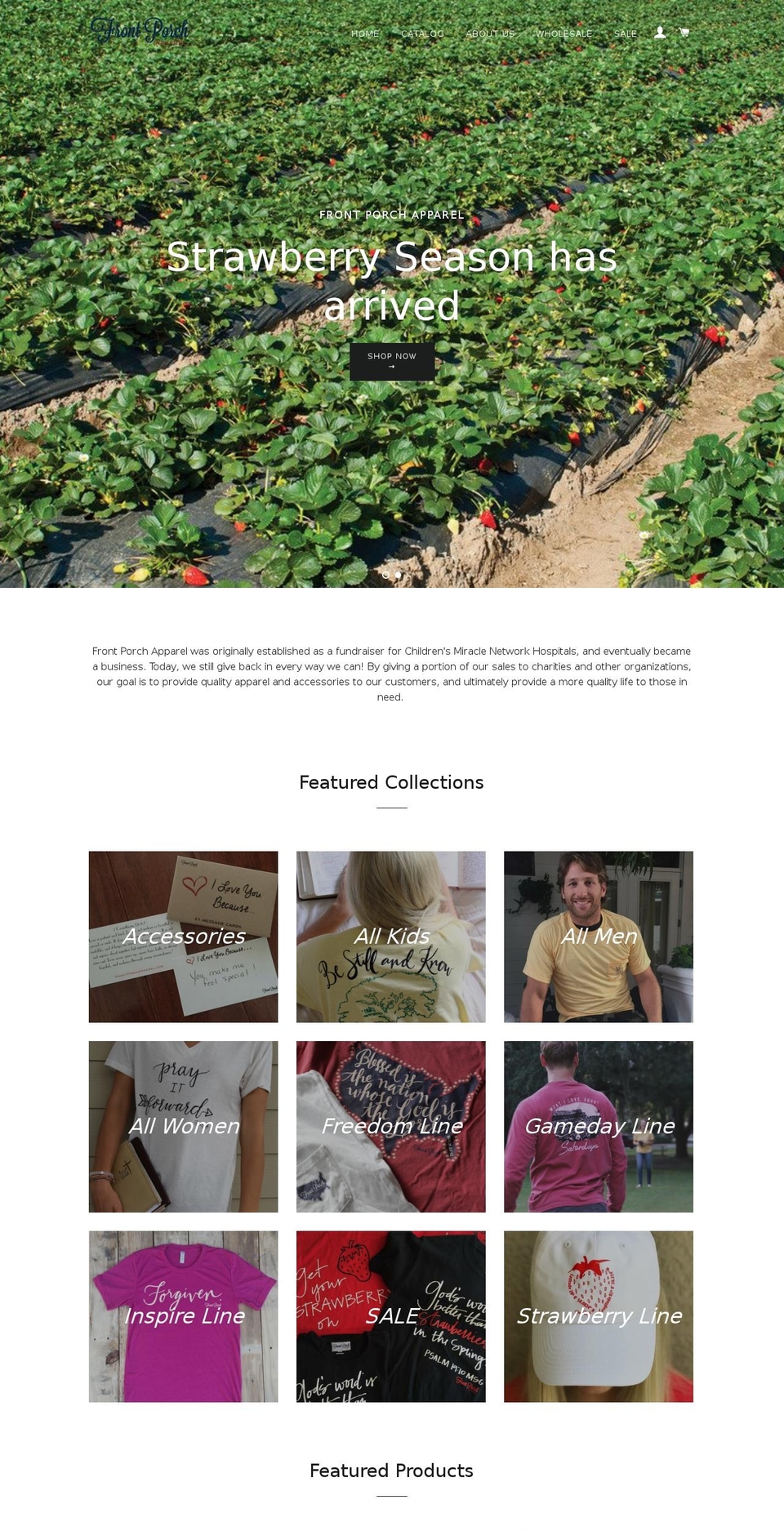 frontporchapparel.com shopify website screenshot