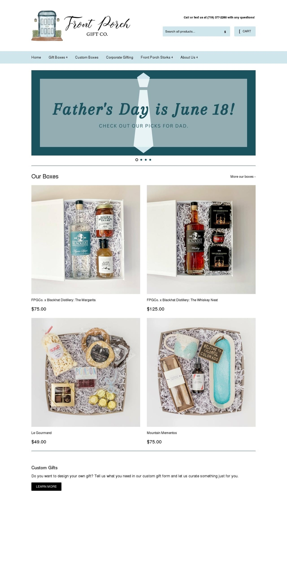 frontporchgiftco.com shopify website screenshot