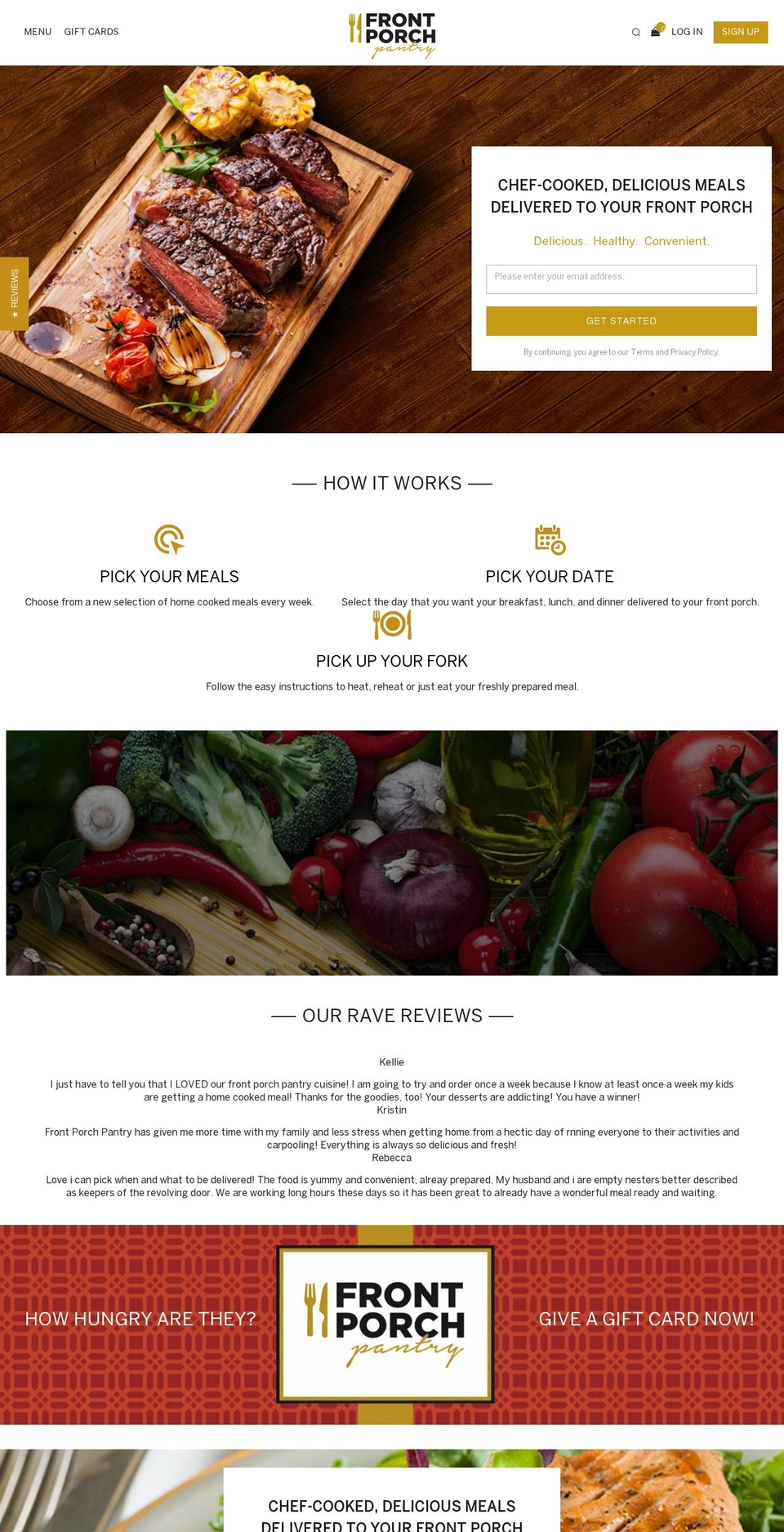 frontporchpantry.com shopify website screenshot