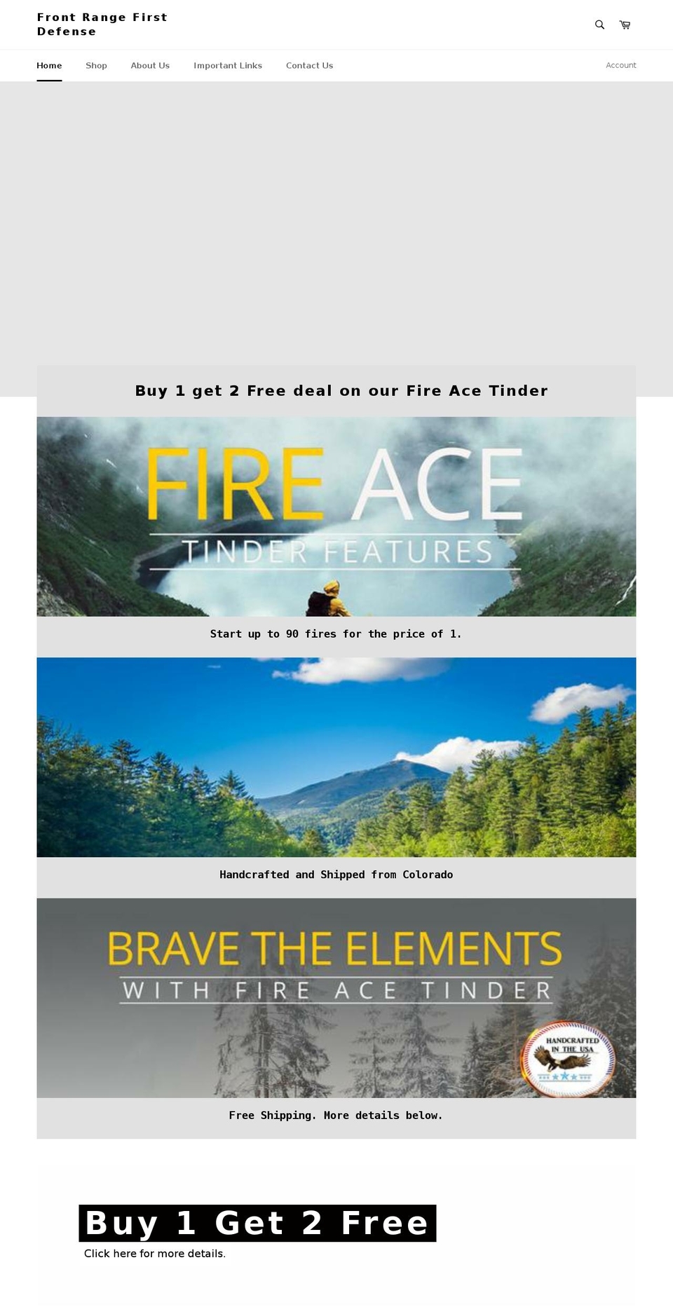 frontrangefirstdefense.com — Shopify storefront screenshot