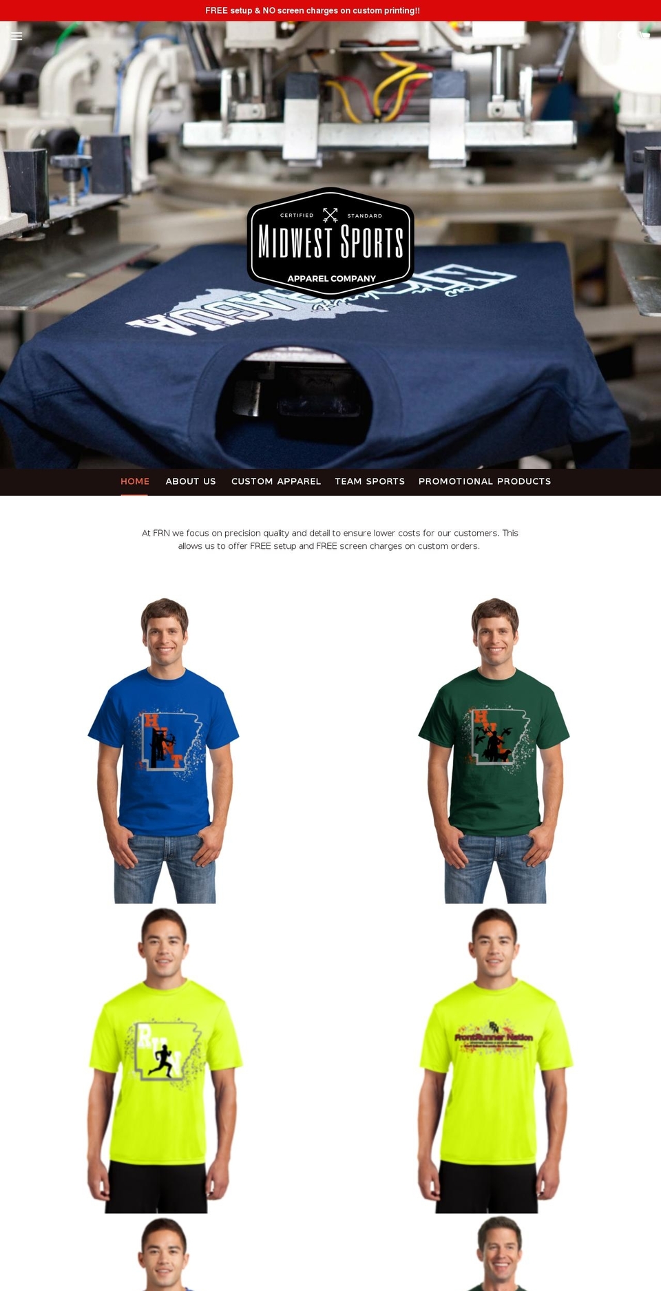frontrunnergear.com — Shopify storefront screenshot