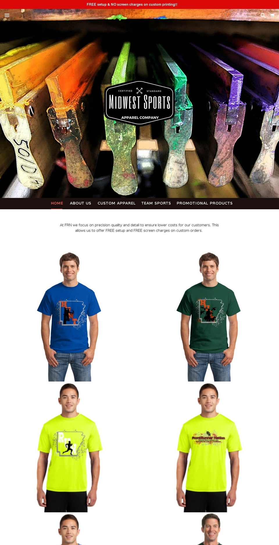 frontrunnernation.com shopify website screenshot