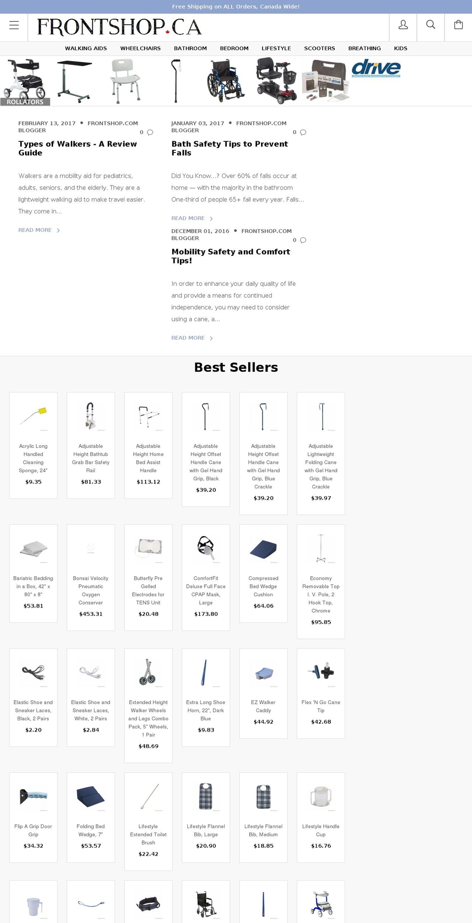 frontshop.ca shopify website screenshot