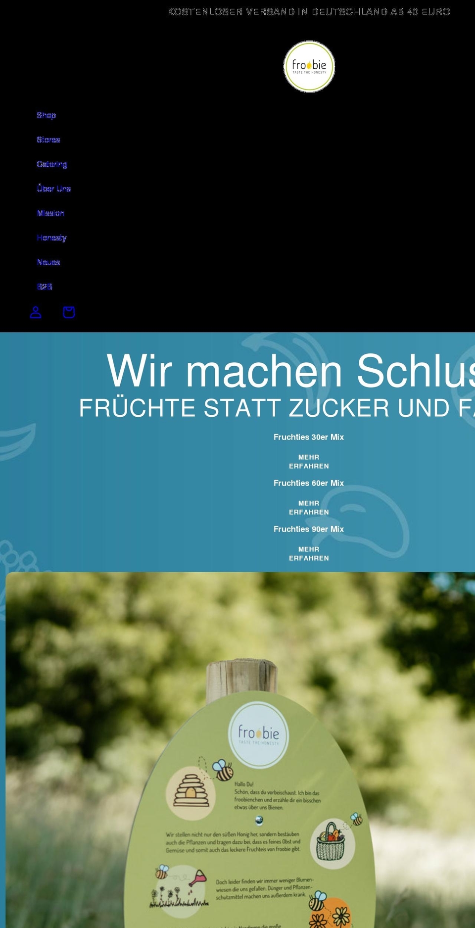 froobie.de shopify website screenshot