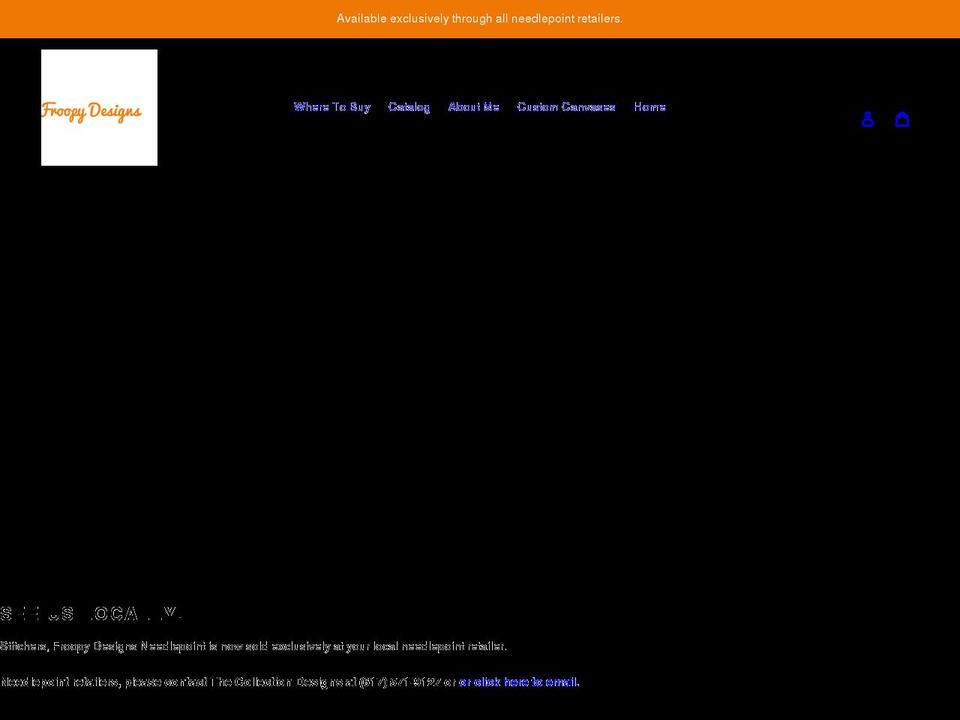 froopyneedlepoint.com shopify website screenshot