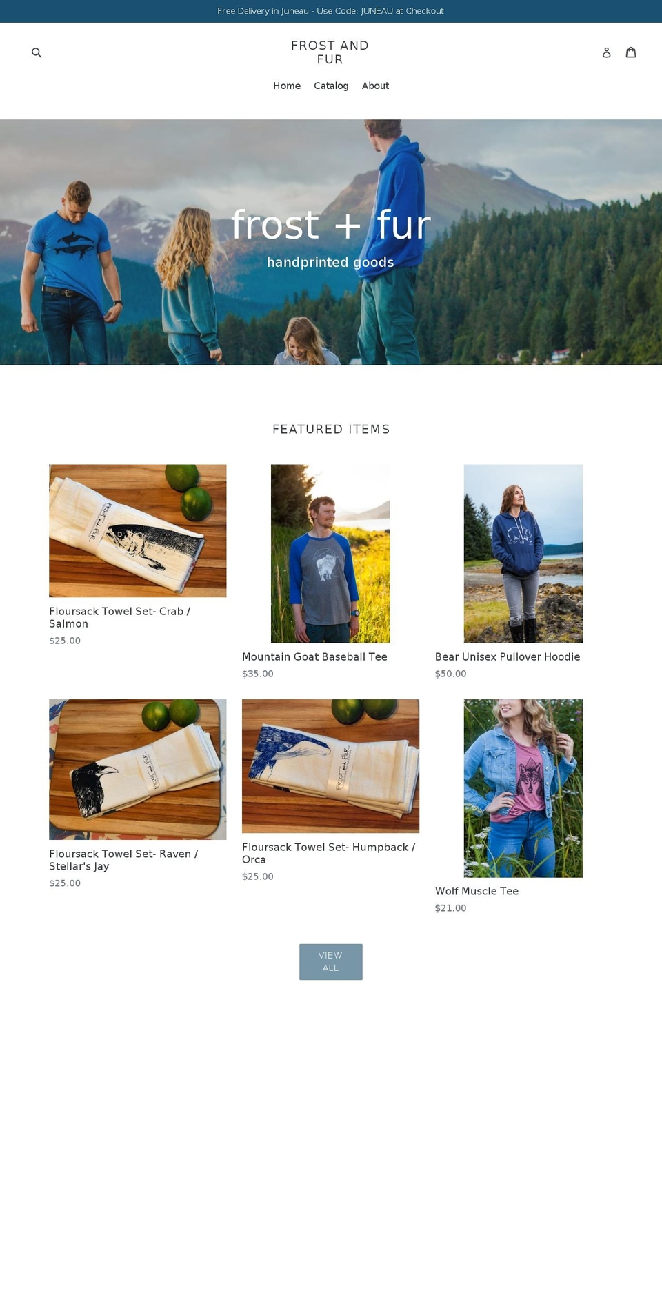 frostandfur.com shopify website screenshot