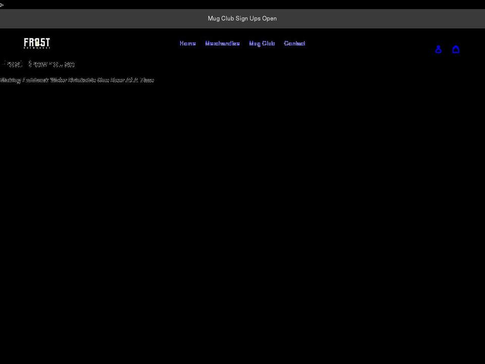 frostbrewhouse.com shopify website screenshot