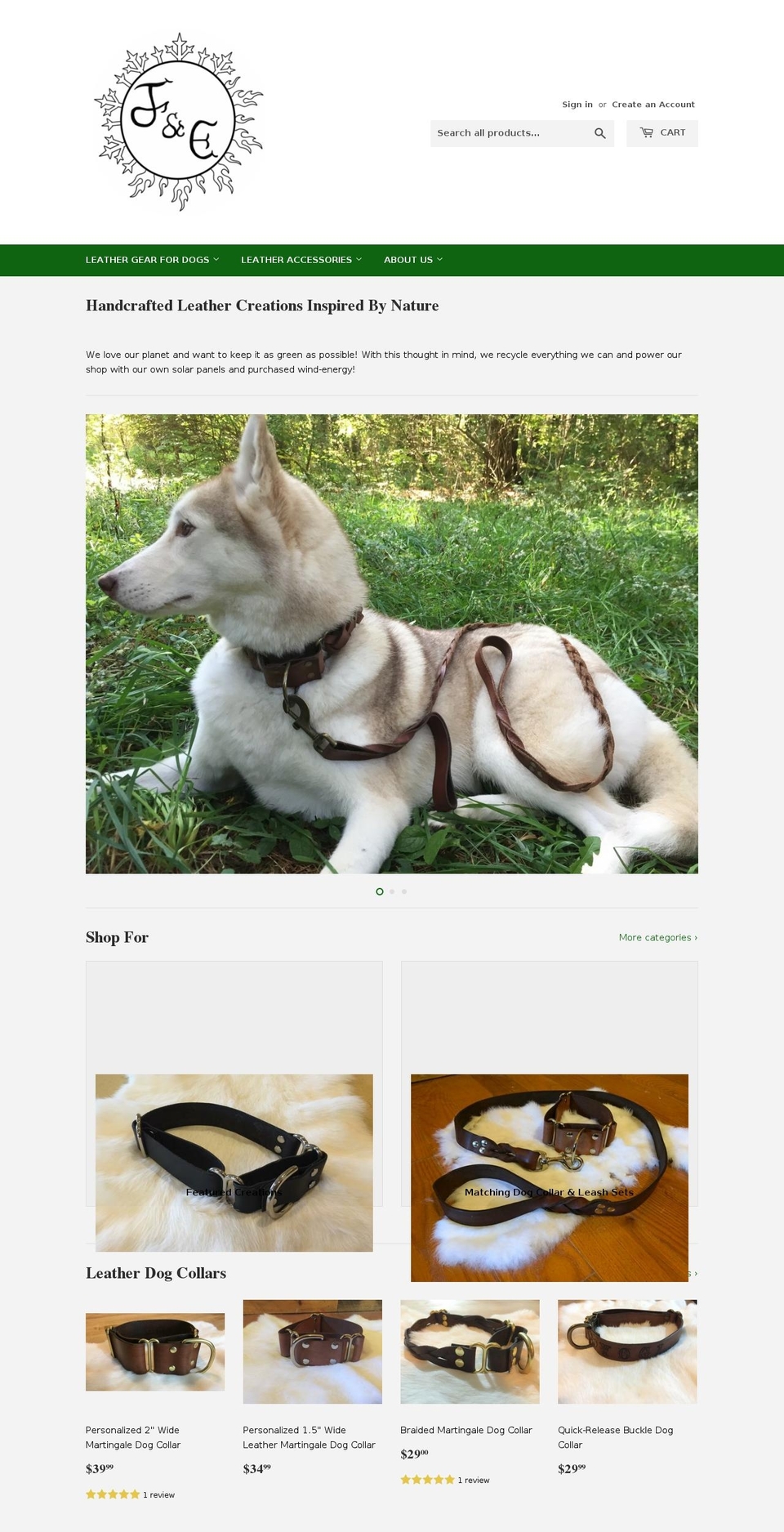 frostnembercreations.com — Shopify storefront screenshot