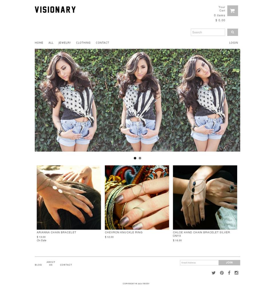 Frosty Shopify theme site example frosy.myshopify.com