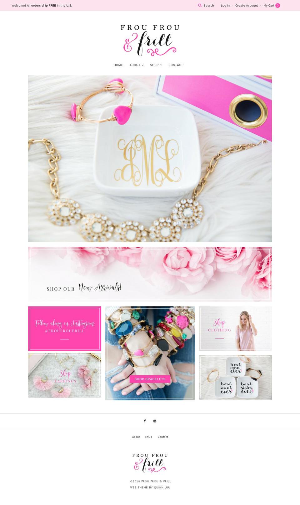 froufrouandfrill.com shopify website screenshot