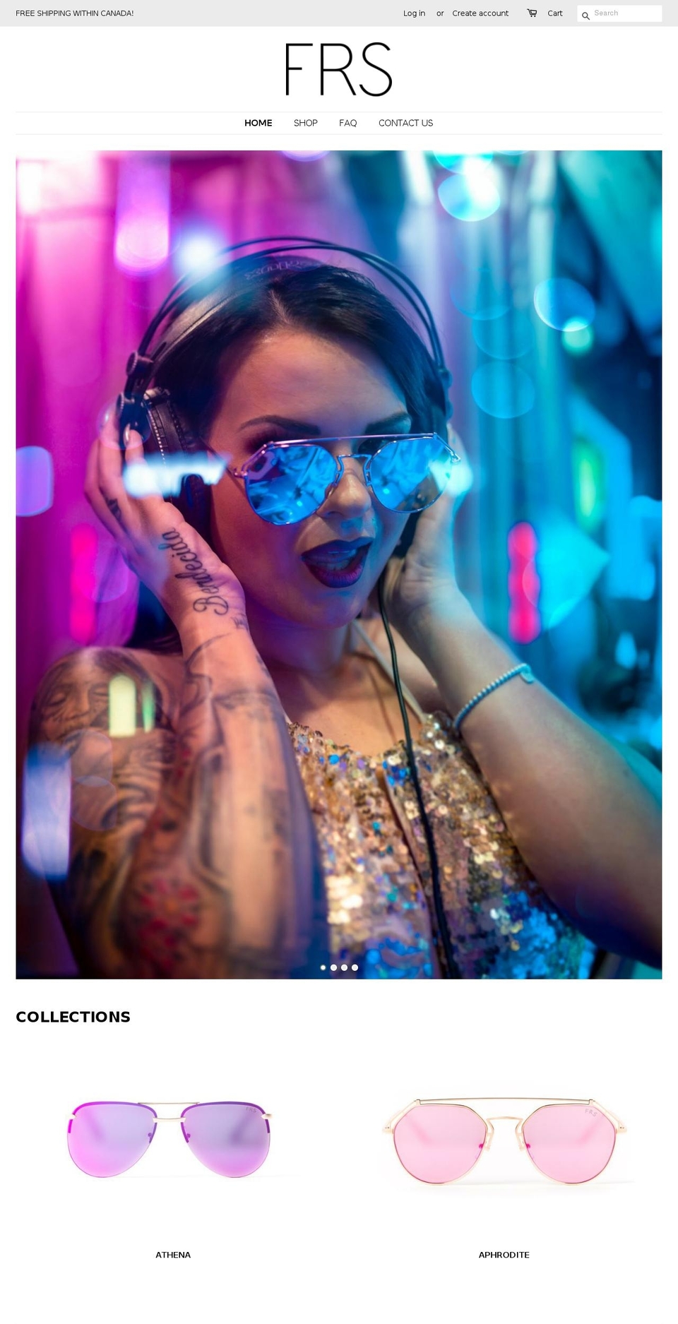 frsaccessories.com — Shopify storefront screenshot