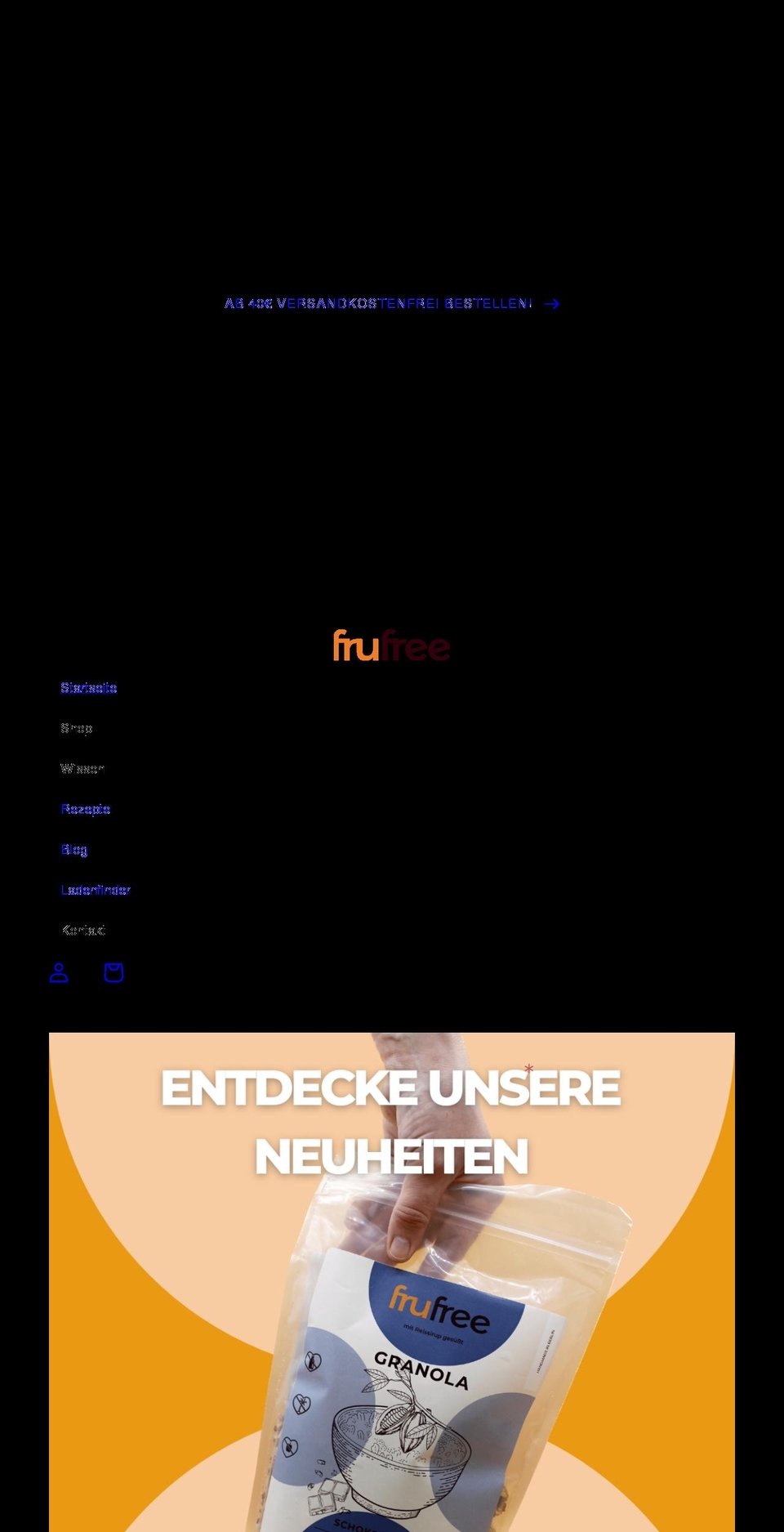 frufree.de shopify website screenshot