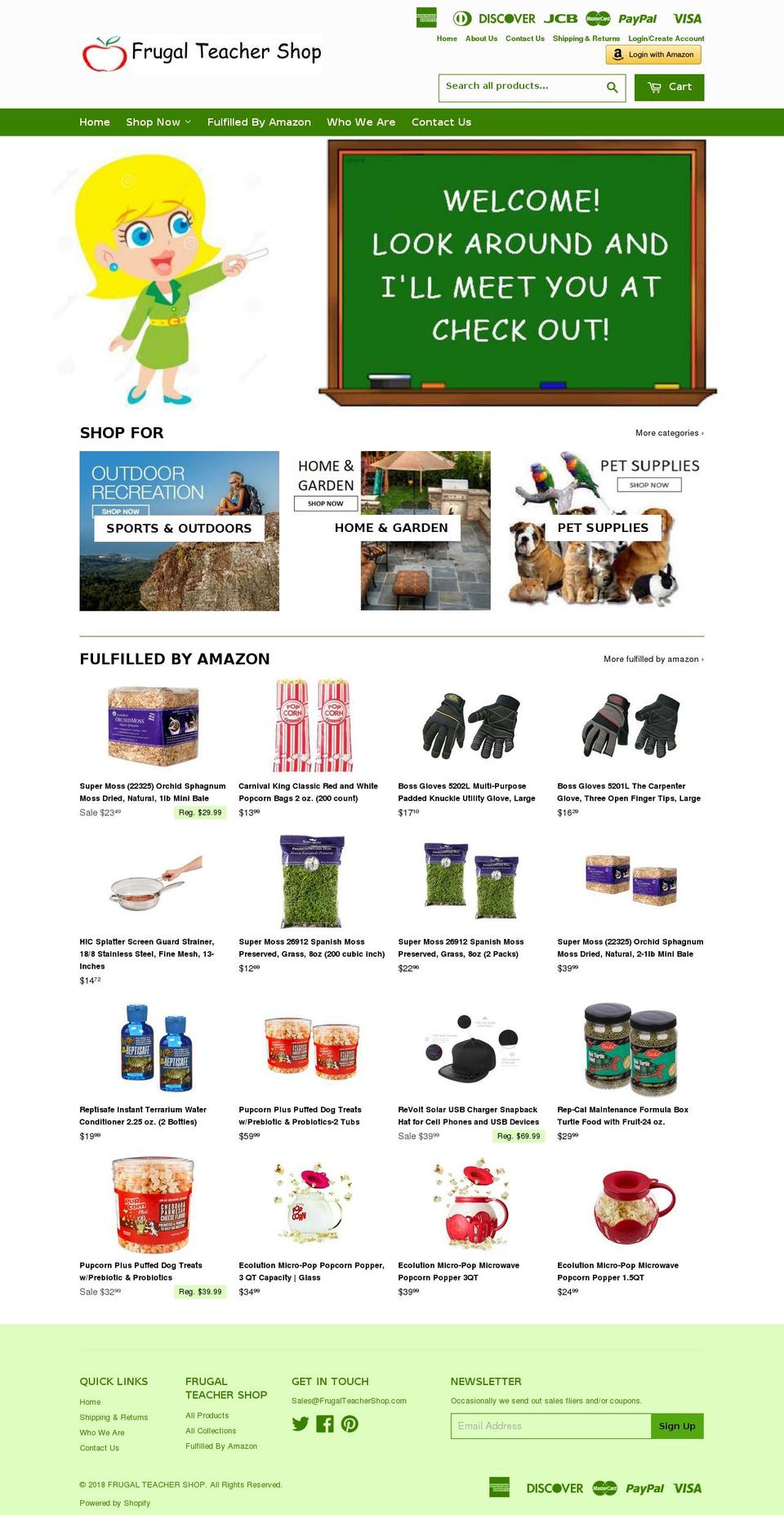 dsl-theme-5-0 Shopify theme site example frugalteachershop.com