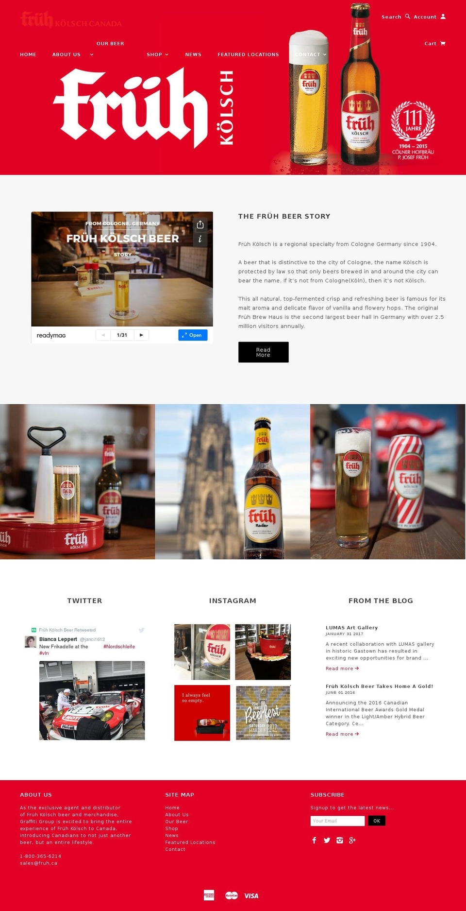 fruhkolsch.com shopify website screenshot