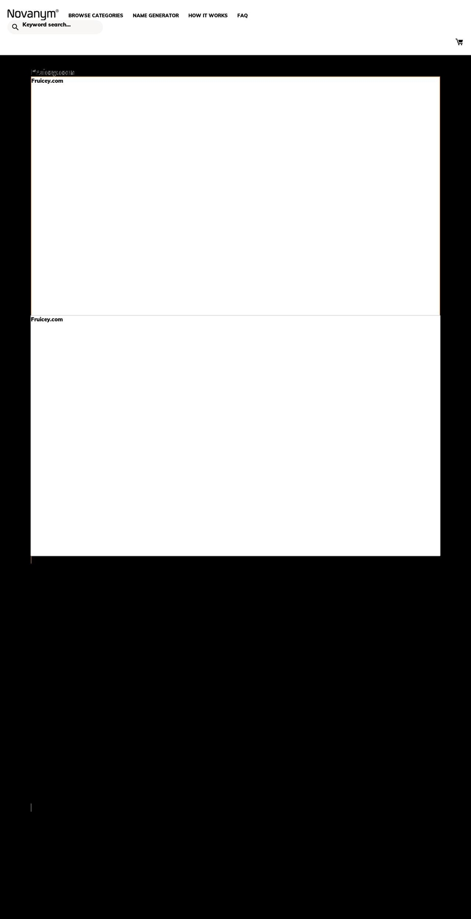 fruicey.com — Shopify storefront screenshot