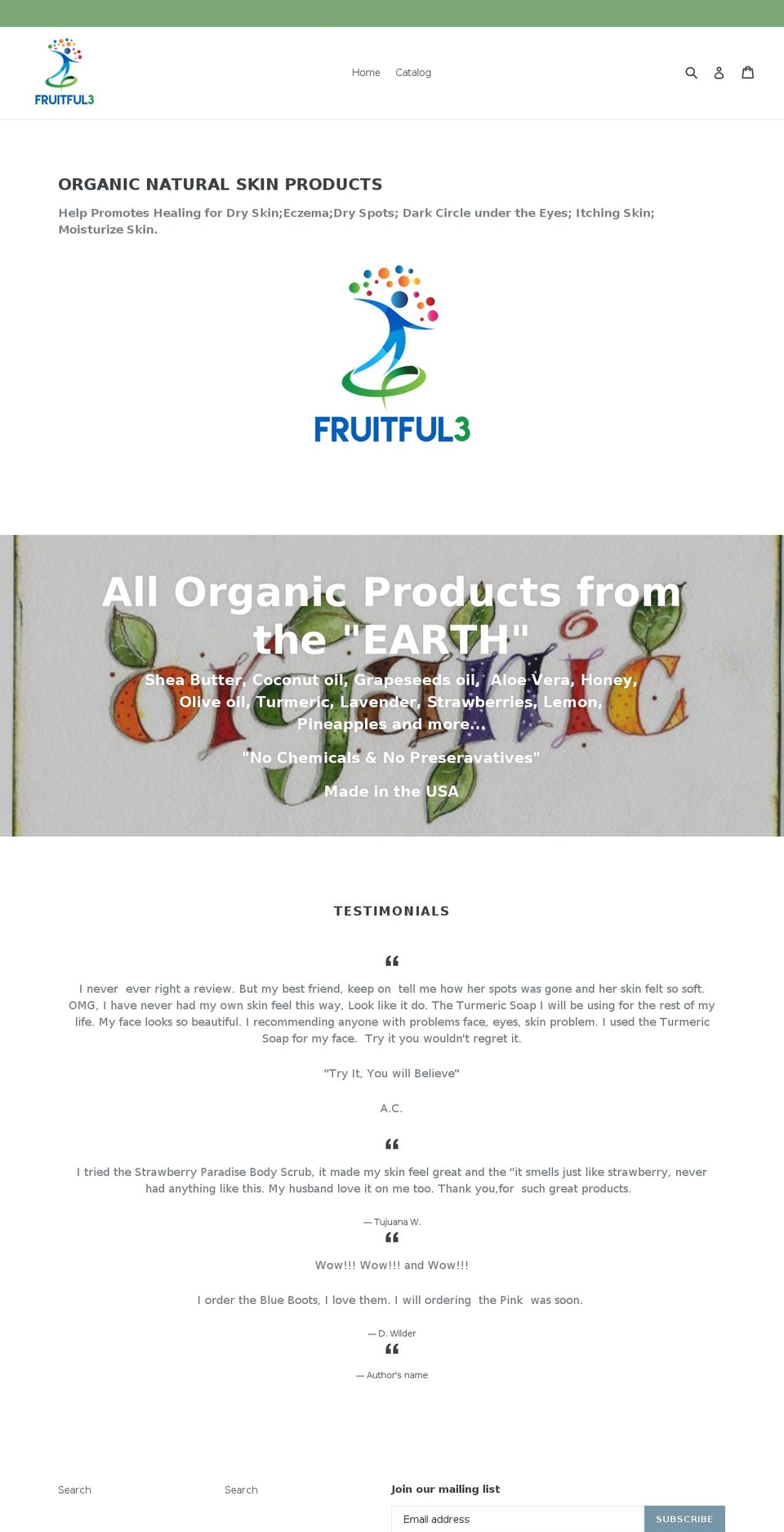 fruitful3.com — Shopify storefront screenshot