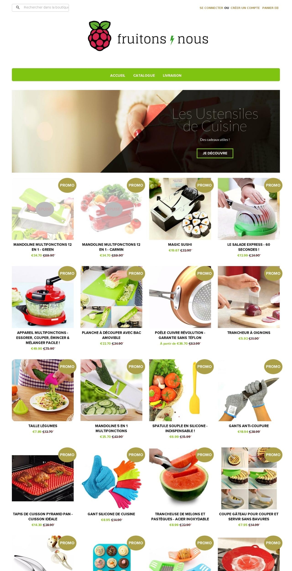 mono Shopify theme site example fruitonsnous.com