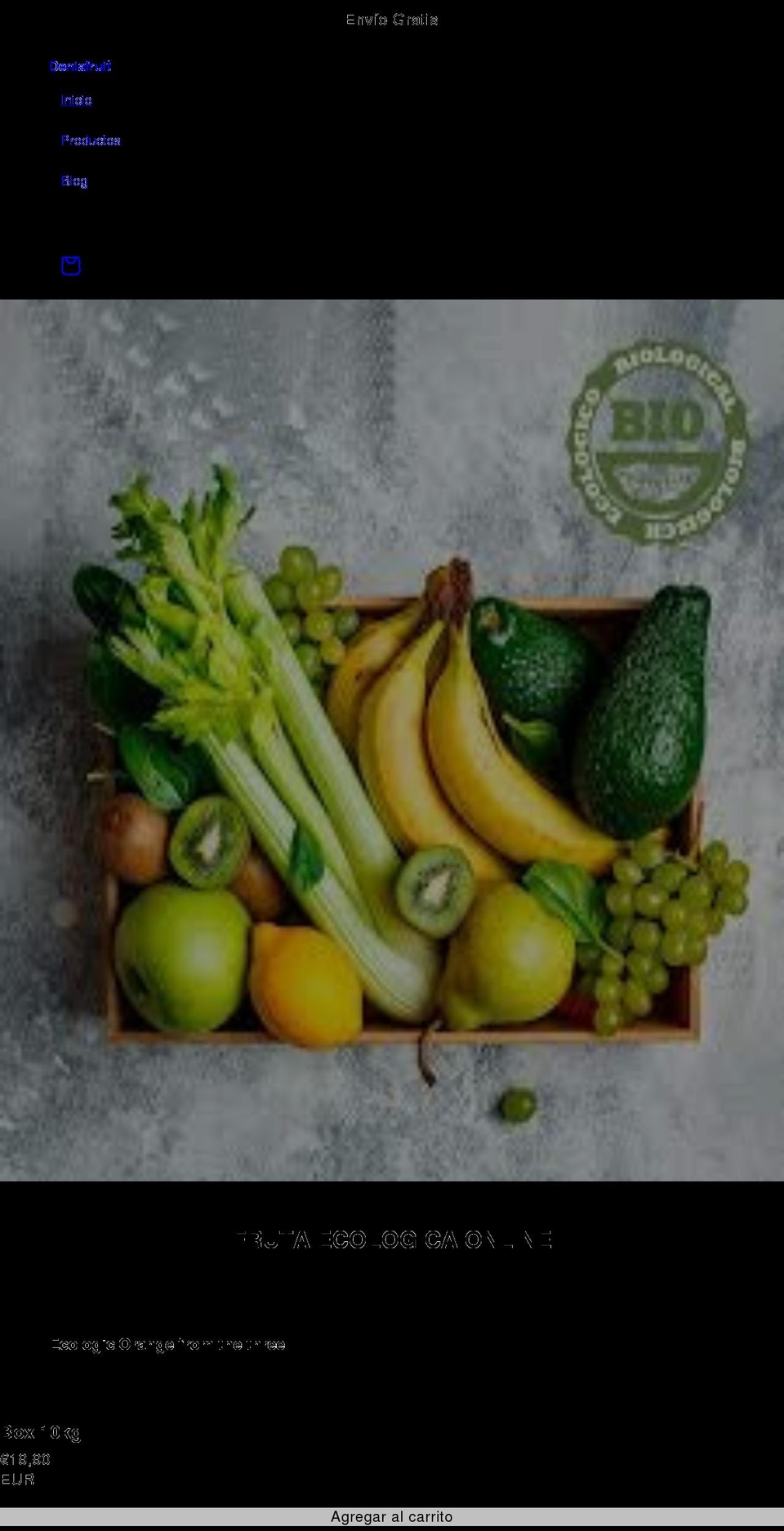 frutaeco.com shopify website screenshot