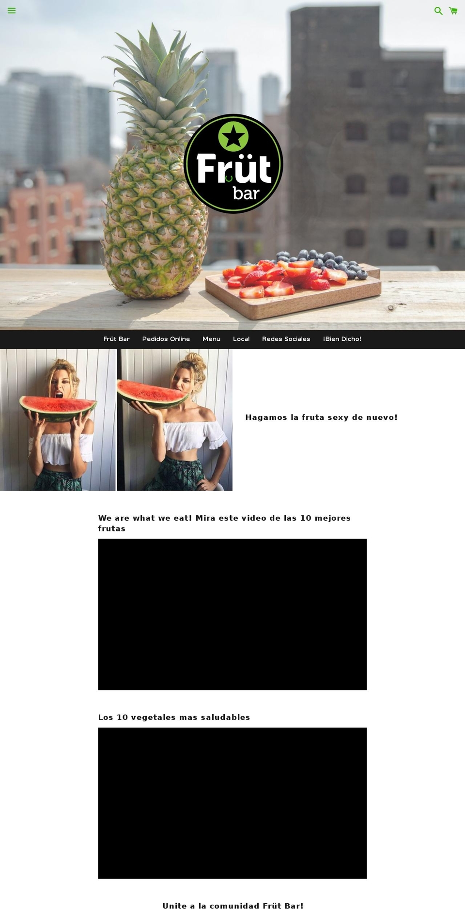 frutbar.com — Shopify storefront screenshot