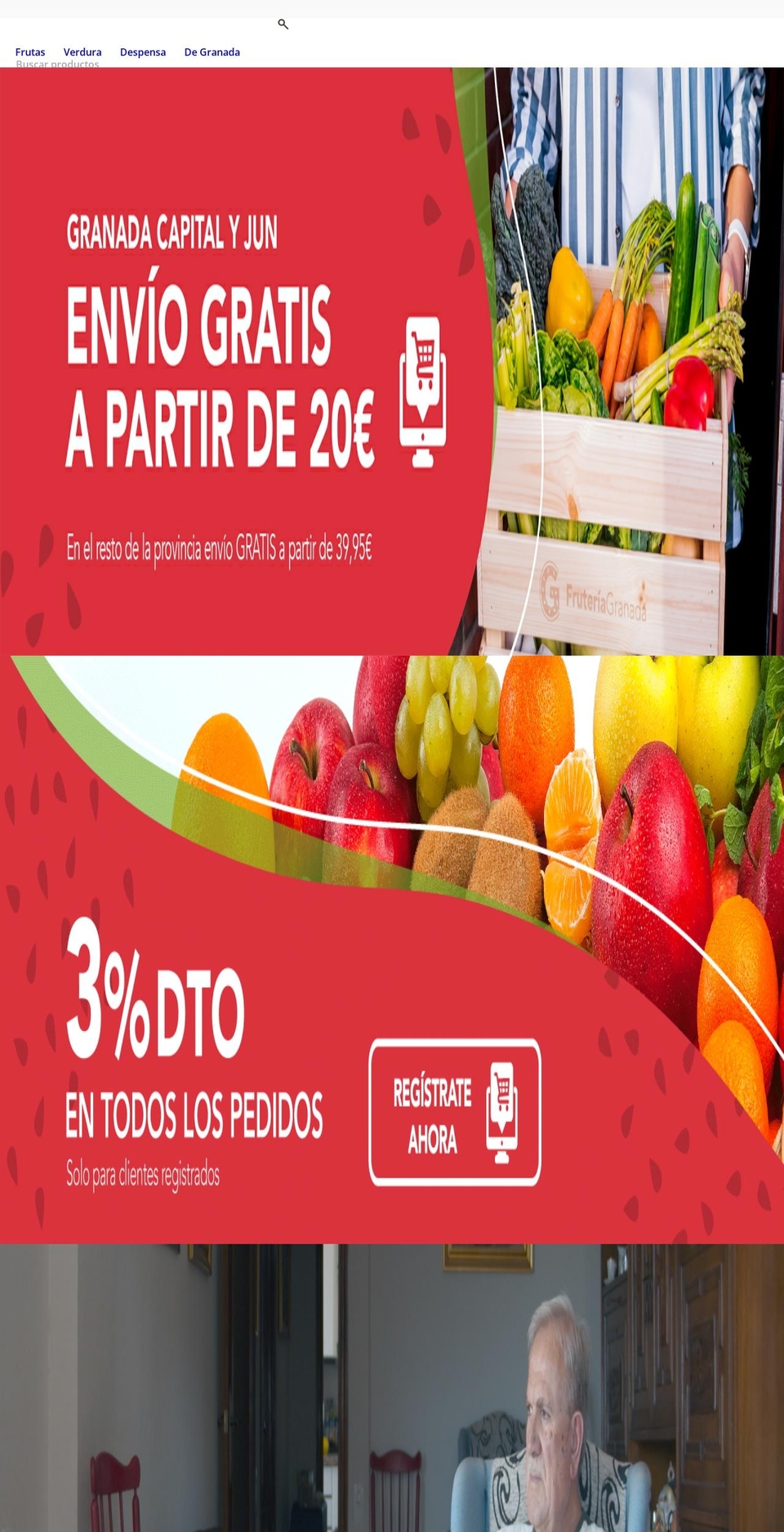 fruteriagranada.com — Shopify storefront screenshot
