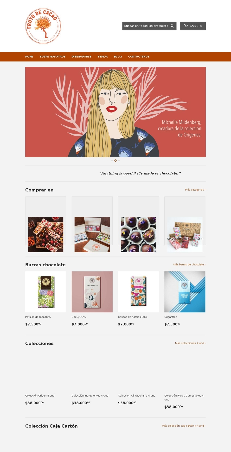 frutodecacao.com shopify website screenshot