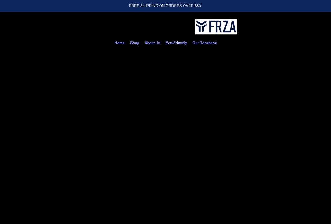 frzaofficial.com shopify website screenshot