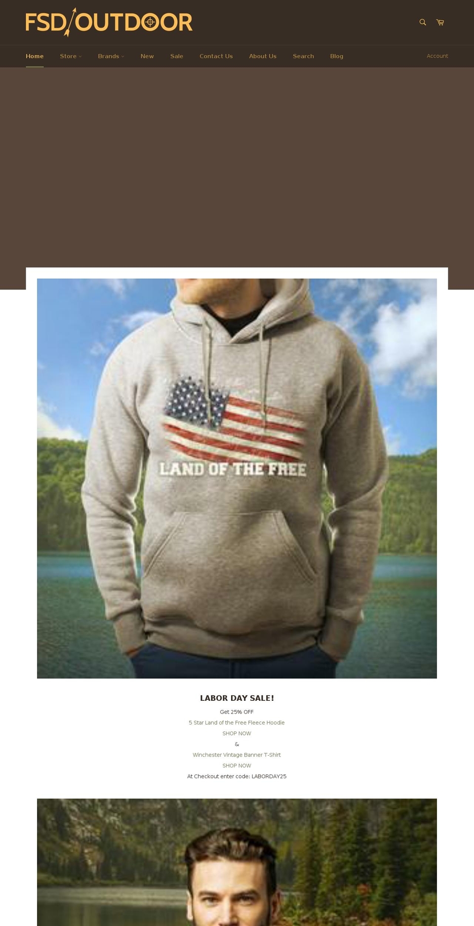 fsdoutdoor.com shopify website screenshot