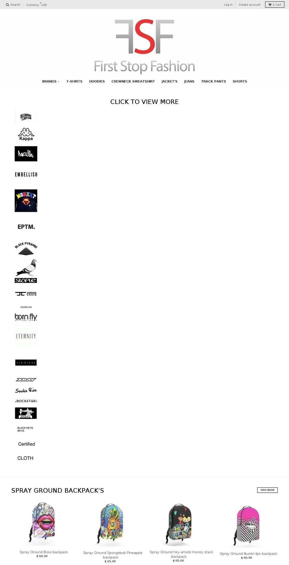 fsfnyc.com — Shopify storefront screenshot