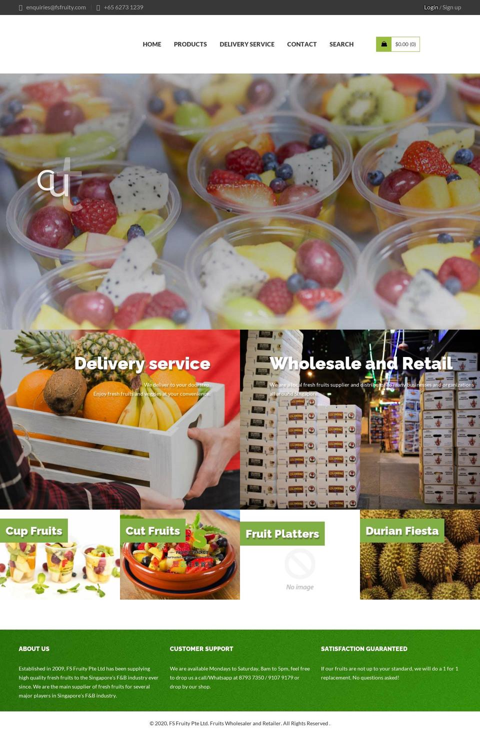 fsfruity.com shopify website screenshot