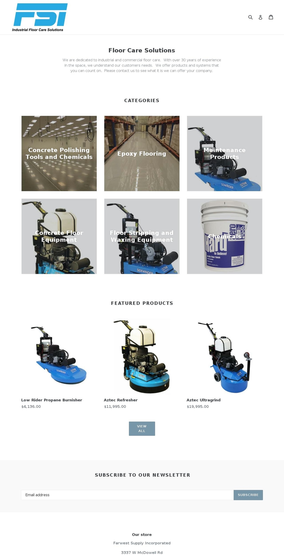 fsiclean.com shopify website screenshot