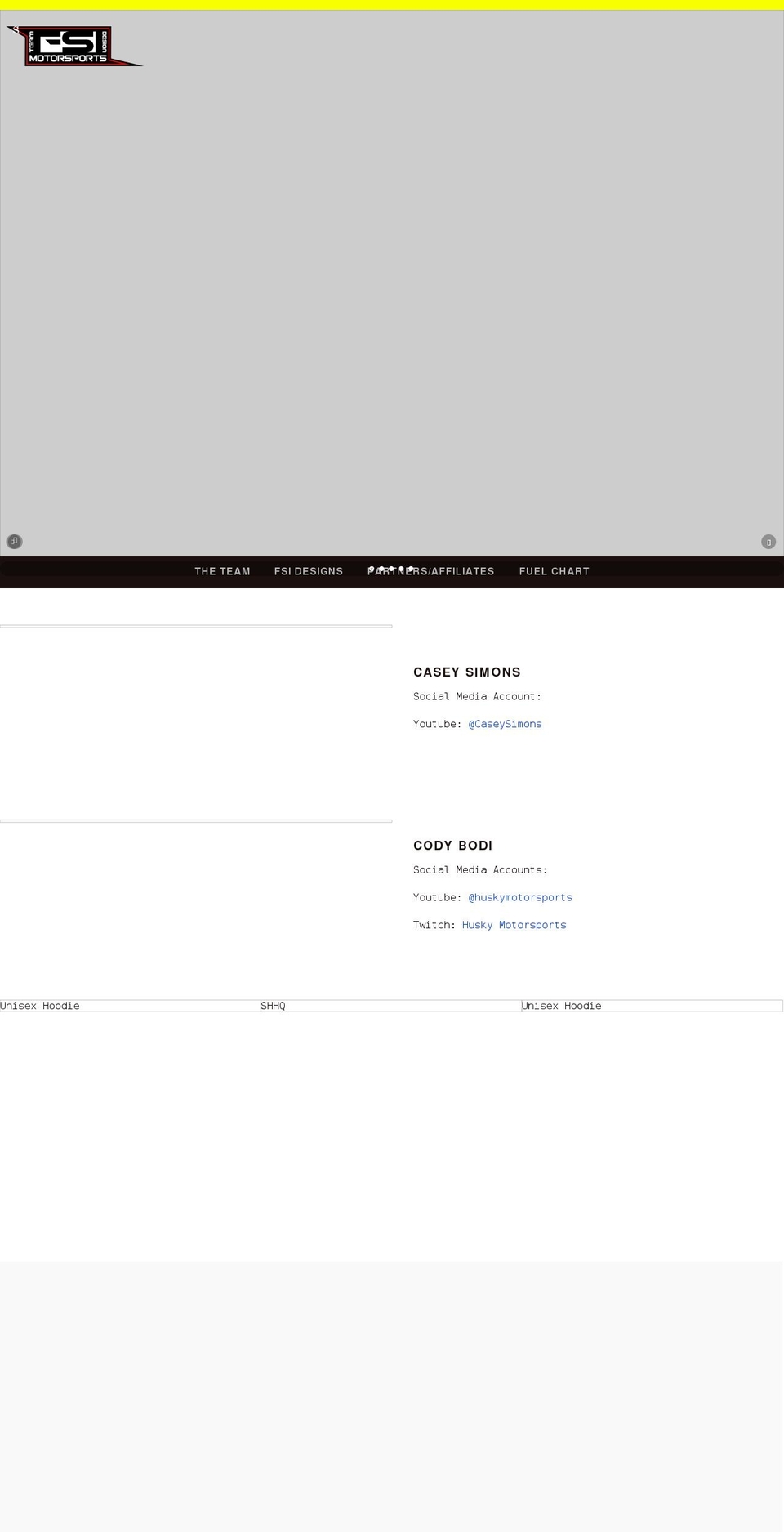 fsimotorsports.net shopify website screenshot